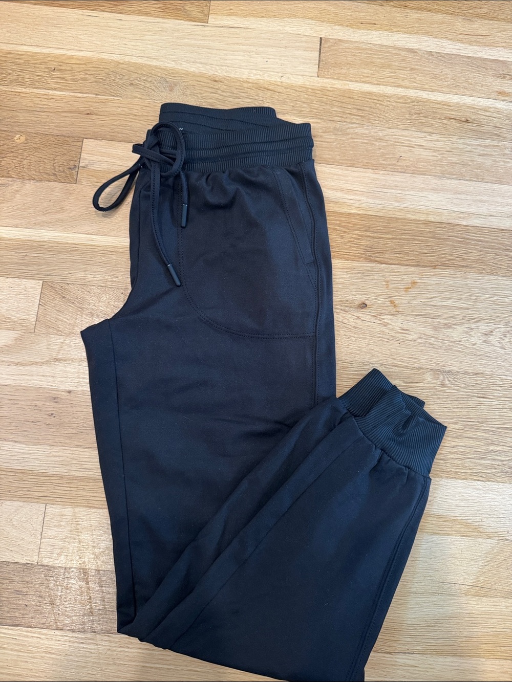 Amazon Black Women's Jogger Pants with Ribbed Waistband